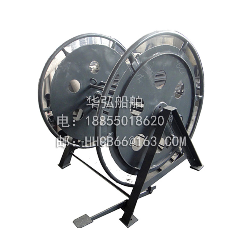 Mooring fiber rope reel